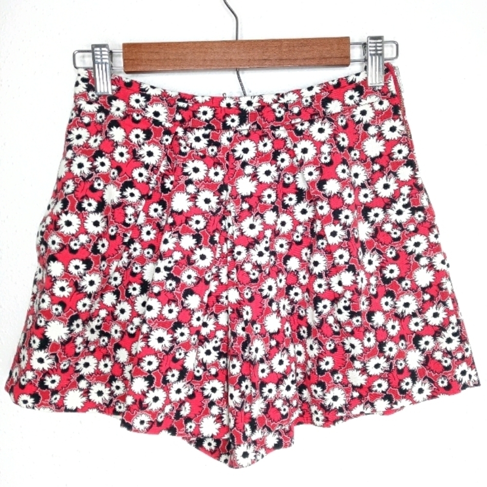 Zara Trafaluc Floral Print Skort